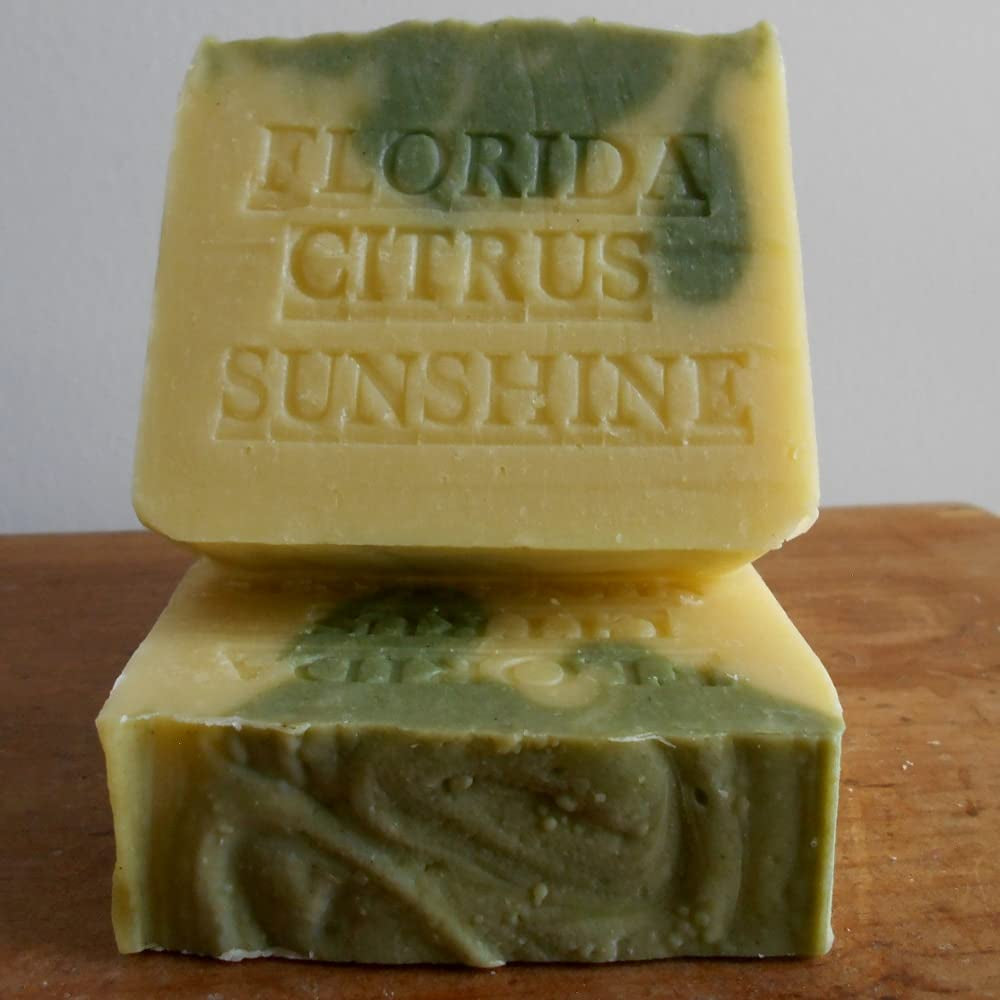 Natural Artisan Soap Citrus Bar- Orange and Tangerine Handmade !
