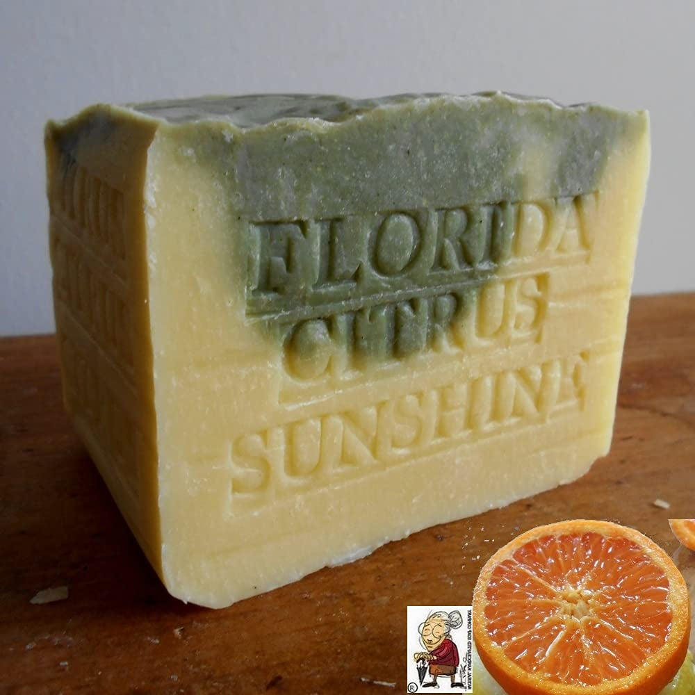 Natural Artisan Soap Citrus Bar- Orange and Tangerine Handmade !