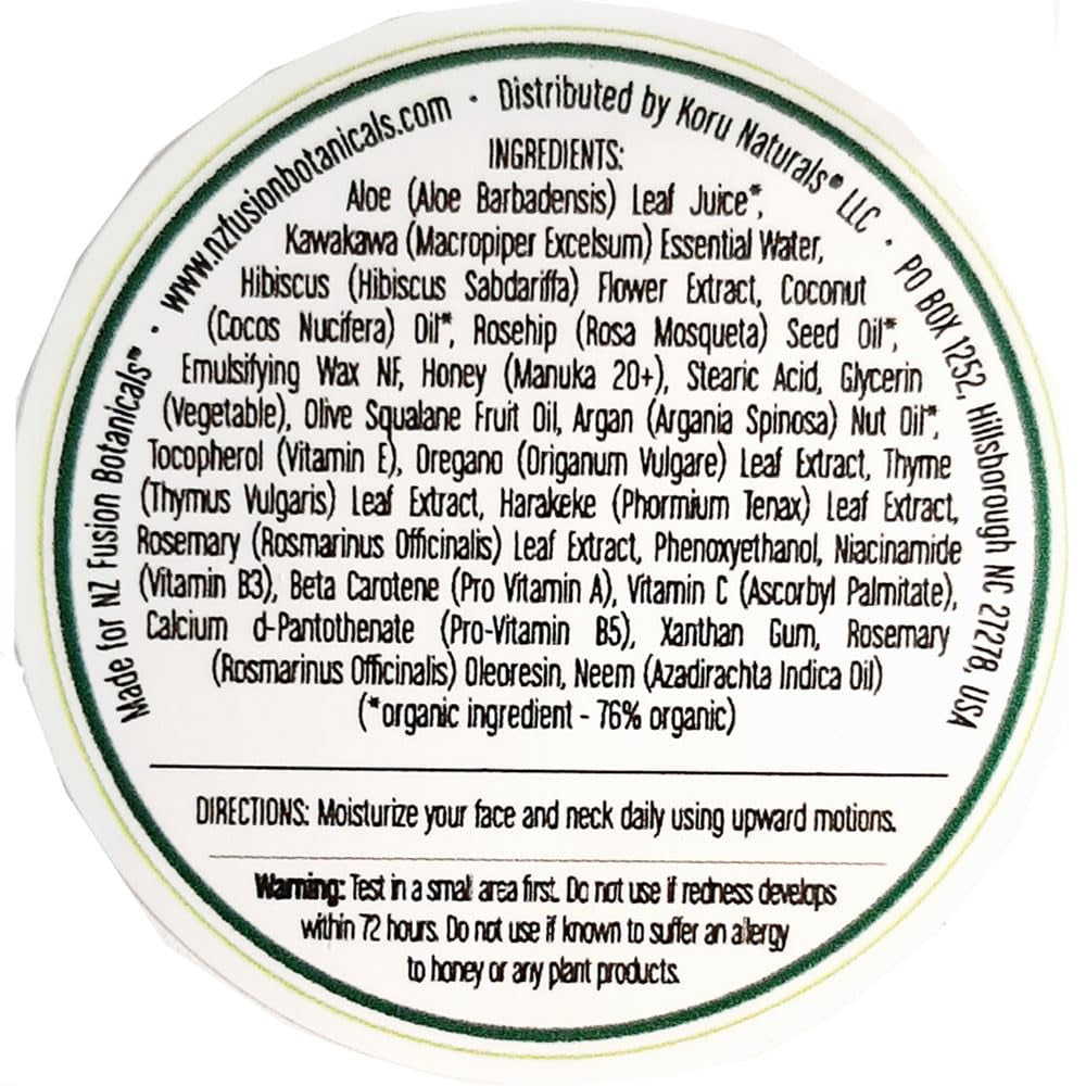 Manuka Honey, Rosehip Oil and Plant Squalane Botanical Moon Cream