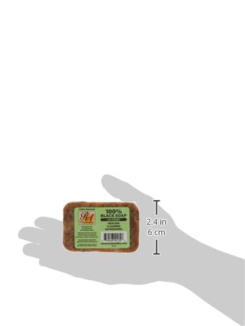 100% Natural African Black Soap, Mango Scent, 5 Oz, 141G