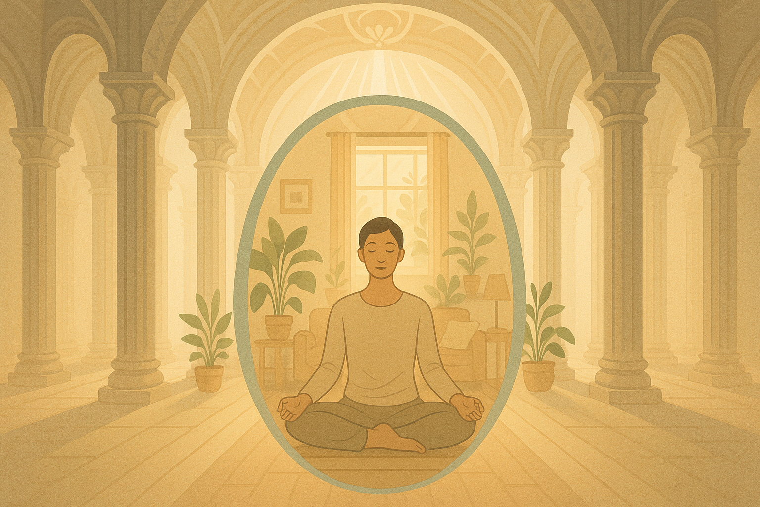 healthy person centered in a healthy home centered in a spiritual temple