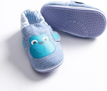 Toddler Baby Boys Girls Shoes Non Skid Slipper Sneaker Moccasins Infant First Walker House Walking Crib Shoes(6-24 Months)