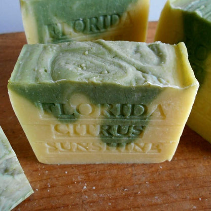 Natural Artisan Soap Citrus Bar- Orange and Tangerine Handmade !